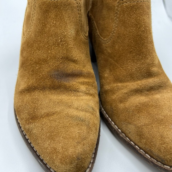 Madewell Sz 6.5 The Hailie Equestrian Brown Suede Boot Western Boho - Picture 9 of 16